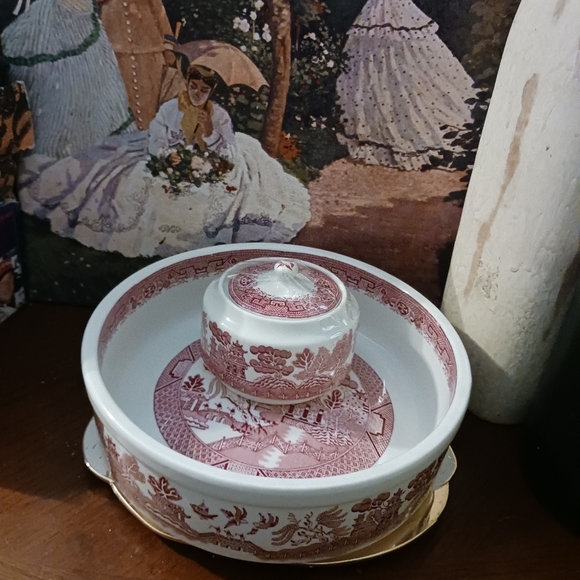 🍅🥣Walker China Heavy Vintage Serving. 🏕 Bowl&Gravy Bowl🥣Made in U.S.A. - Picture 6 of 13